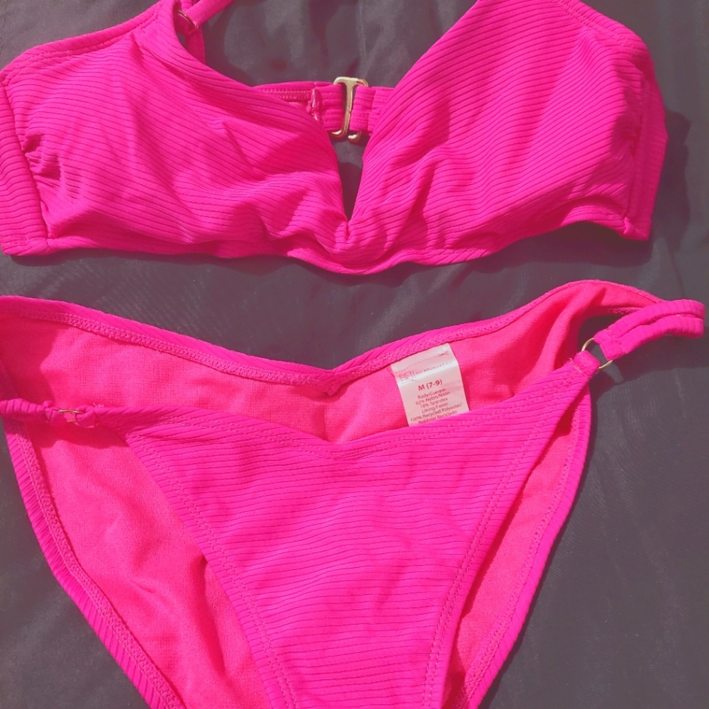 Hot pink bikini medium size